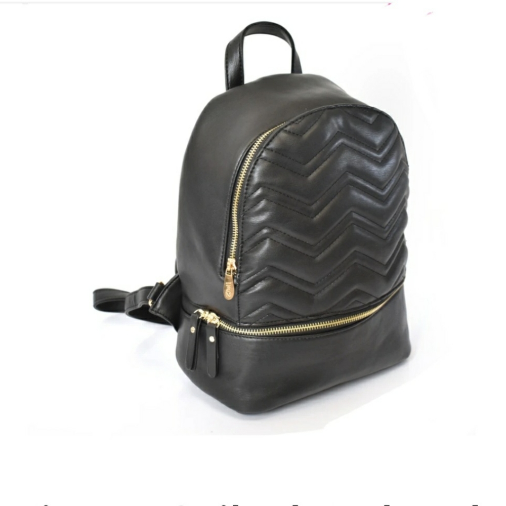 Zigzag Quilted Backpack - Picture 3 of 5